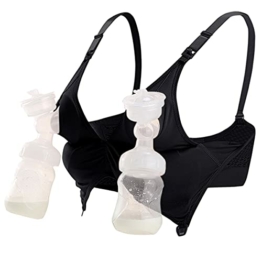 iloveSIA® Pump BH Abpumpen BH Ohne Bügel mit aufhakbaren Clips auch als Schlaf-BH geeignet für Schwangere - 1